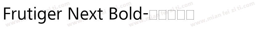 Frutiger Next Bold字体转换